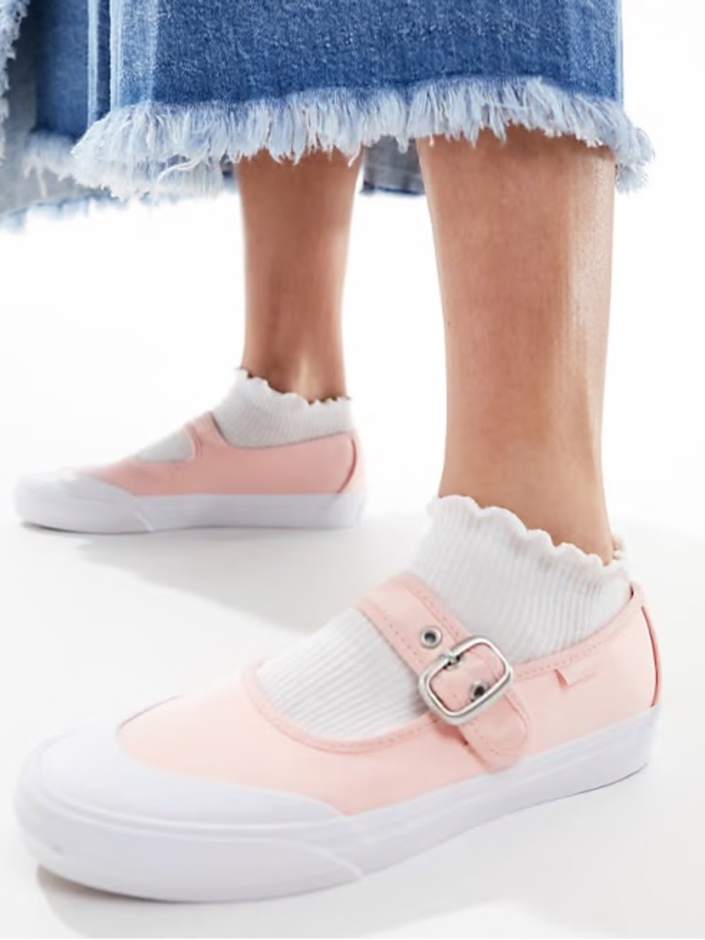 NEW Vans Mary Jane Ballet Chintz Rose Canvas adjustable Sneaker M-7 W8.5